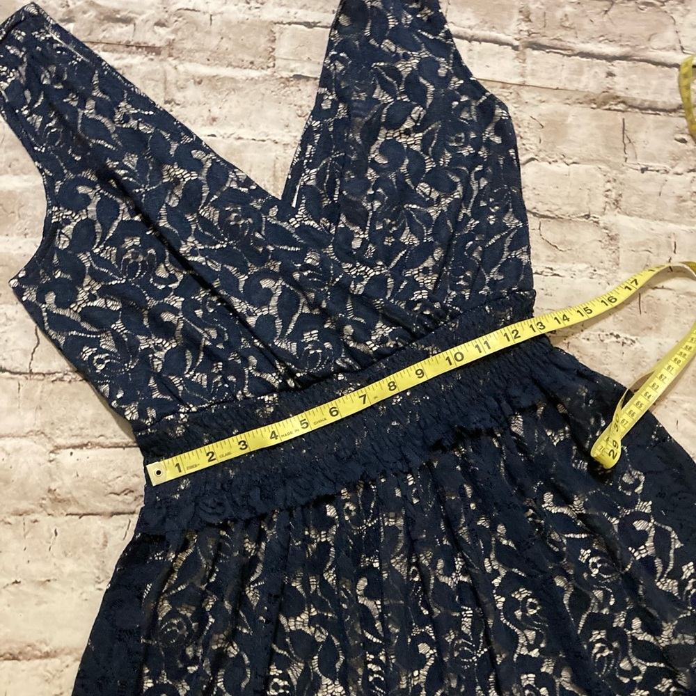 🔥 NWT American rag navy detailed lace sleeveless dress size M - Picture 15 of 16